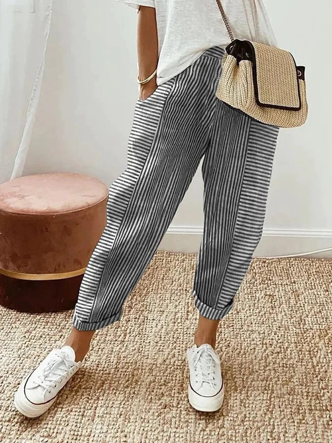 Lore Gestreepte Broek | Comfort Voor Elke Dag
