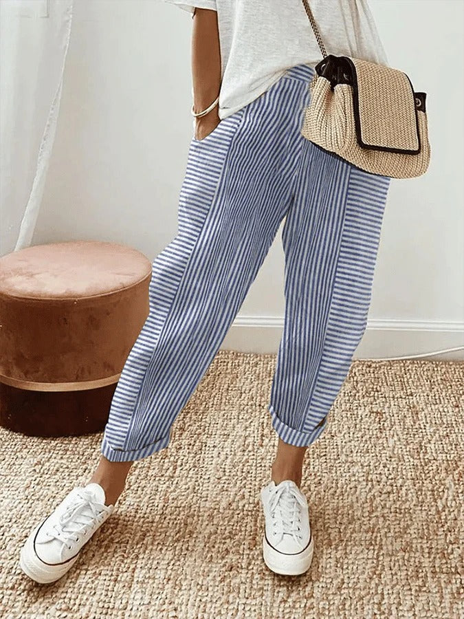 Lore Gestreepte Broek | Comfort Voor Elke Dag