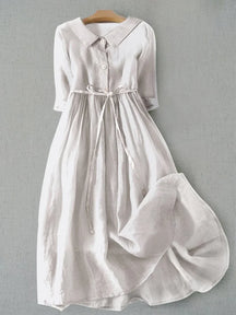 Elise | Elegante Damesjurk Met Taille Strik