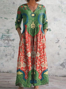 Celestine | Maxi Jurk Met Bloemenprint