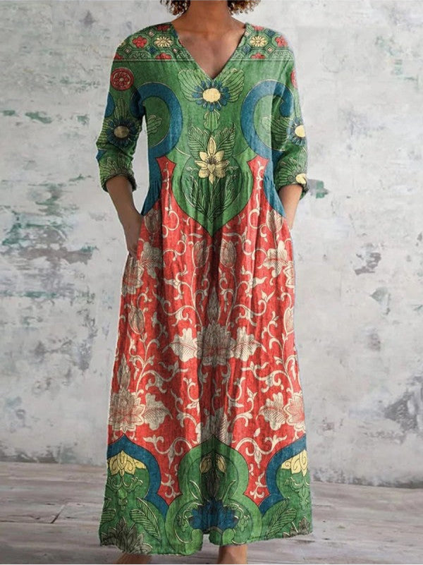 Celestine | Maxi Jurk Met Bloemenprint