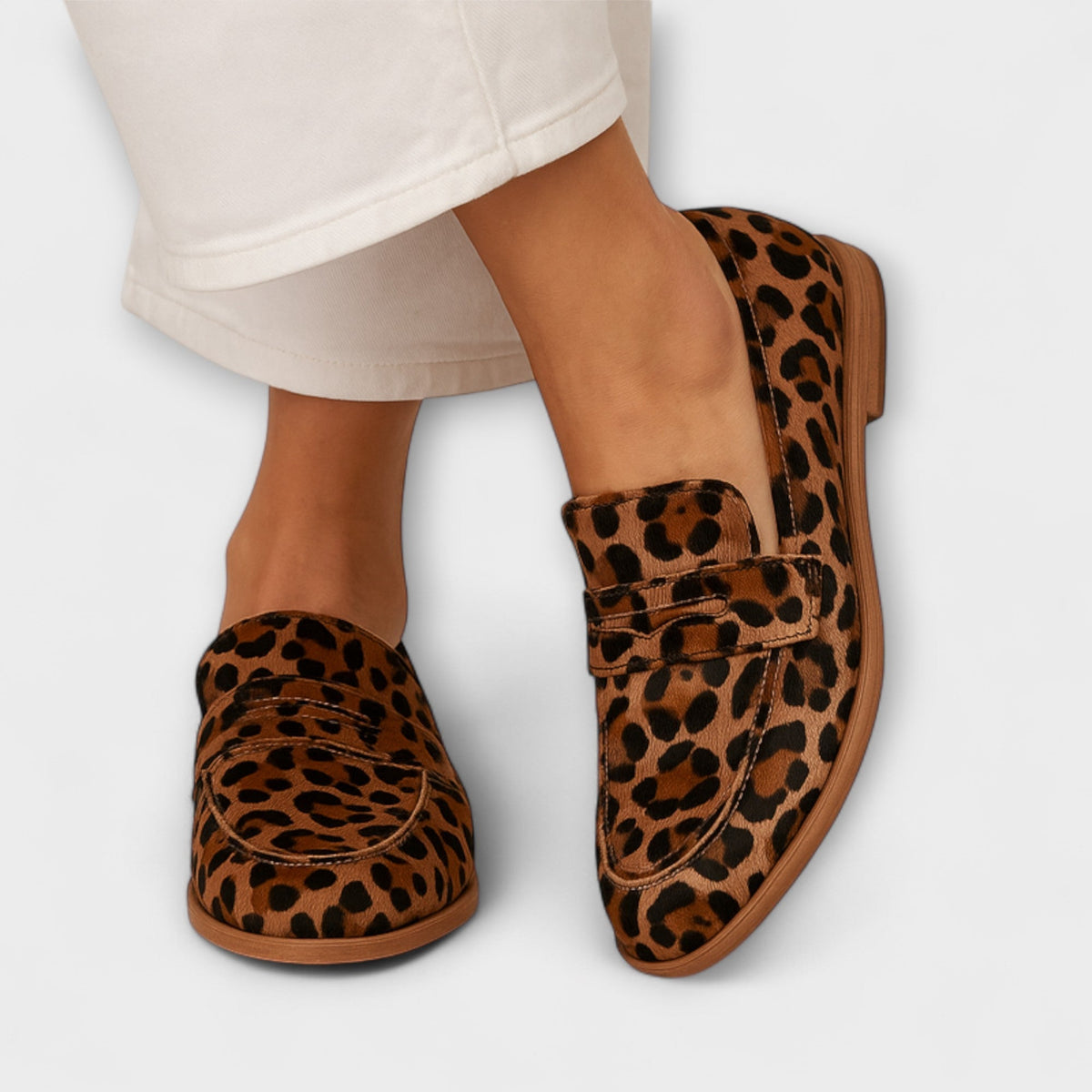 Elaine | Zachte Loafers Met Patroon