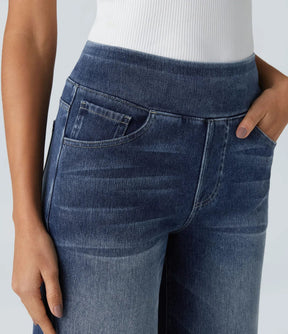 Eva | Elastische Broek met Hoge Taille