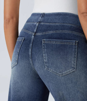 Eva | Elastische Broek met Hoge Taille