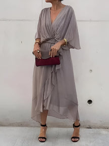 Monica | Luchtige Chiffon Jurk Voor Zomerse Elegant