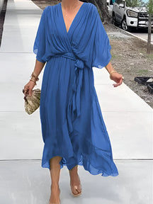 Monica | Luchtige Chiffon Jurk Voor Zomerse Elegant