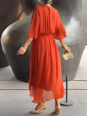 Monica | Luchtige Chiffon Jurk Voor Zomerse Elegant