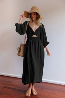Angelique | Franse Jurk Met Ruffle Mouwen