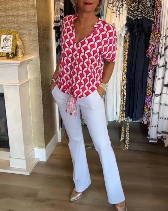 Leontine | Luchtige Zomerblouse met Tijdloze Klasse