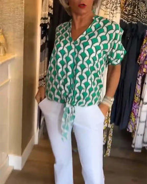 Leontine | Luchtige Zomerblouse met Tijdloze Klasse