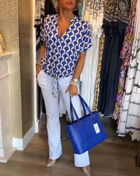 Leontine | Luchtige Zomerblouse met Tijdloze Klasse