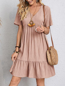 Cely | Elegante Ibiza Jurk Met Gelaagd Ontwerp