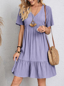 Cely | Elegante Ibiza Jurk Met Gelaagd Ontwerp